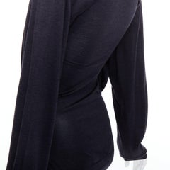 MAISON MARGIELA 2011 schwarz nackt Seidenmischung geschichtet dekonstruiert Pullover XS