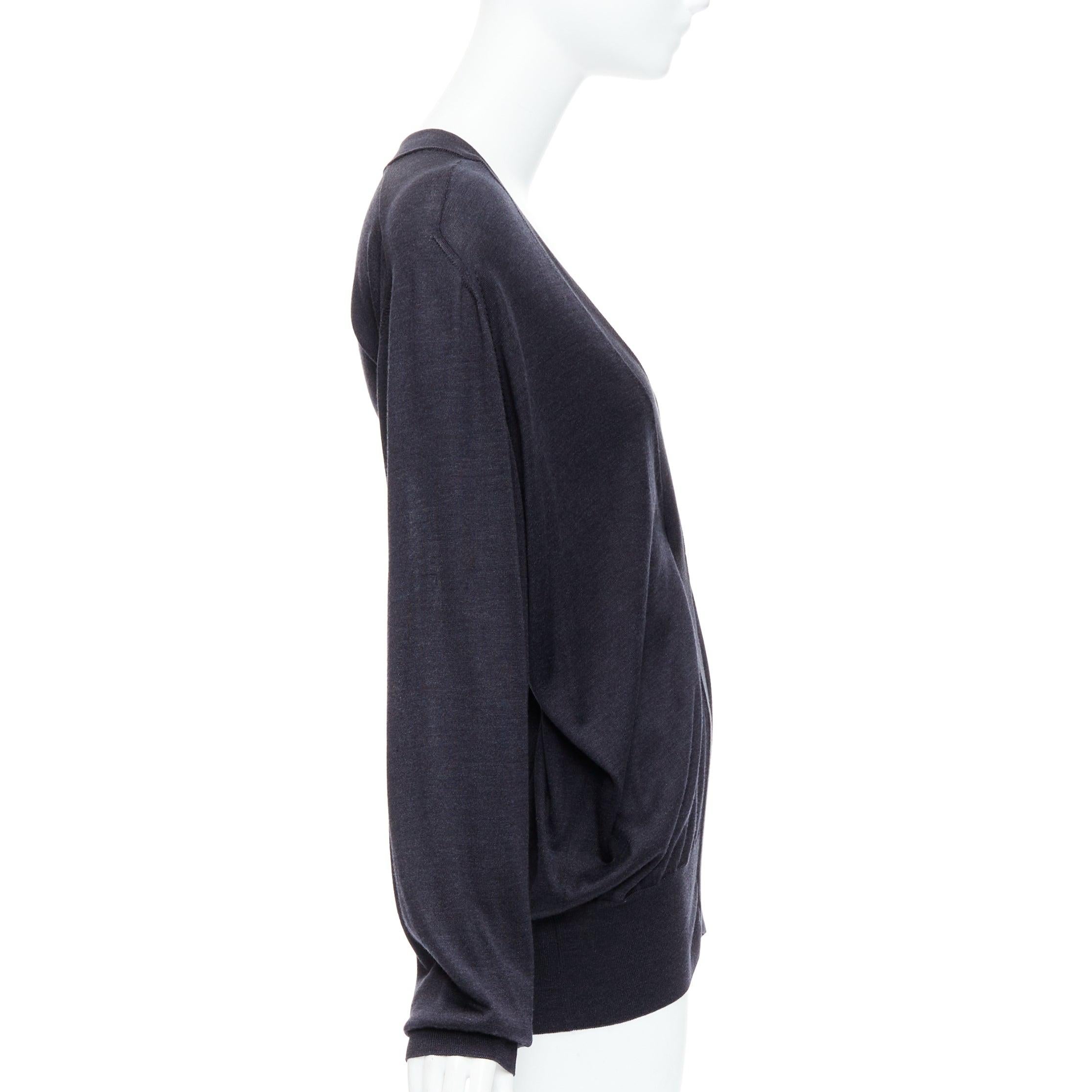 MAISON MARGIELA 2011 jersey deconstruido a capas en mezcla de seda negro nude XS en Excelente estado para la venta en Hong Kong, NT