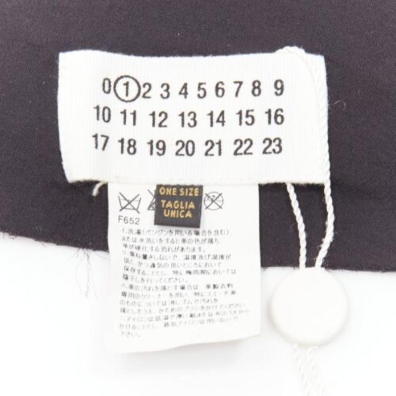 MAISON MARGIELA 2011 black scaled leather bib collar One Size 7