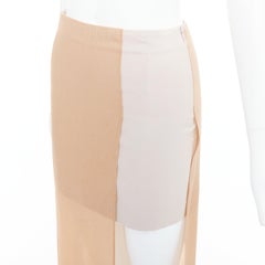 Maison Maison MARGIELA 2013 gonna asimmetrica a strati nudo crema IT38 XS