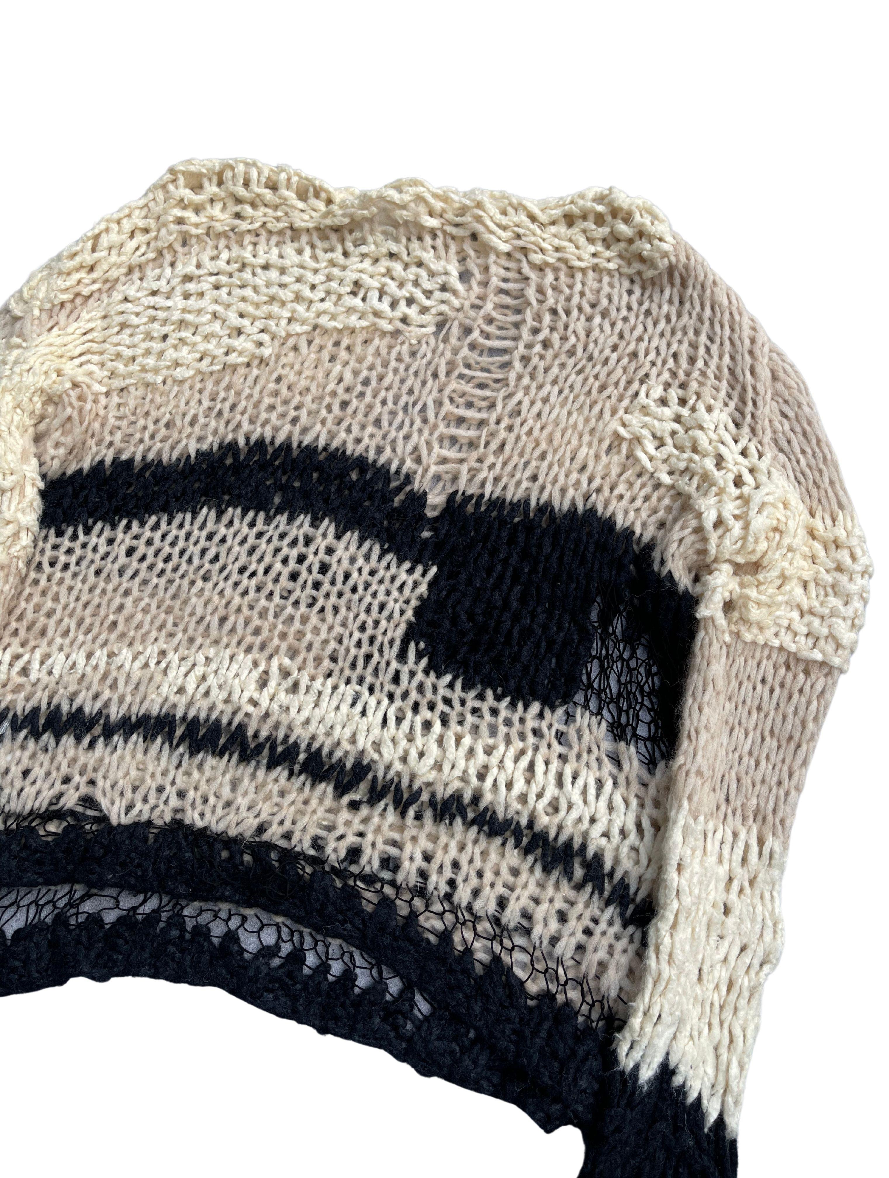 Maison Margiela Artisanal Spider-Web Hand Knit Sweater, Spring Summer 2016
