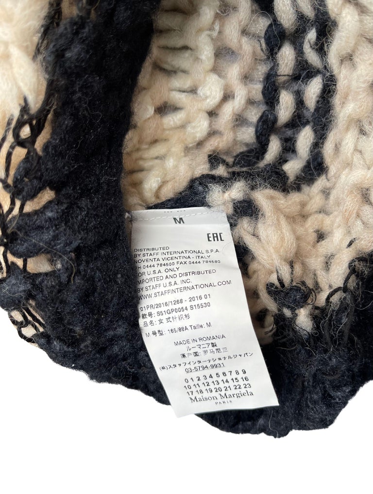 Maison Margiela Artisanal SpiderWeb Hand Knit Sweater, Spring Summer