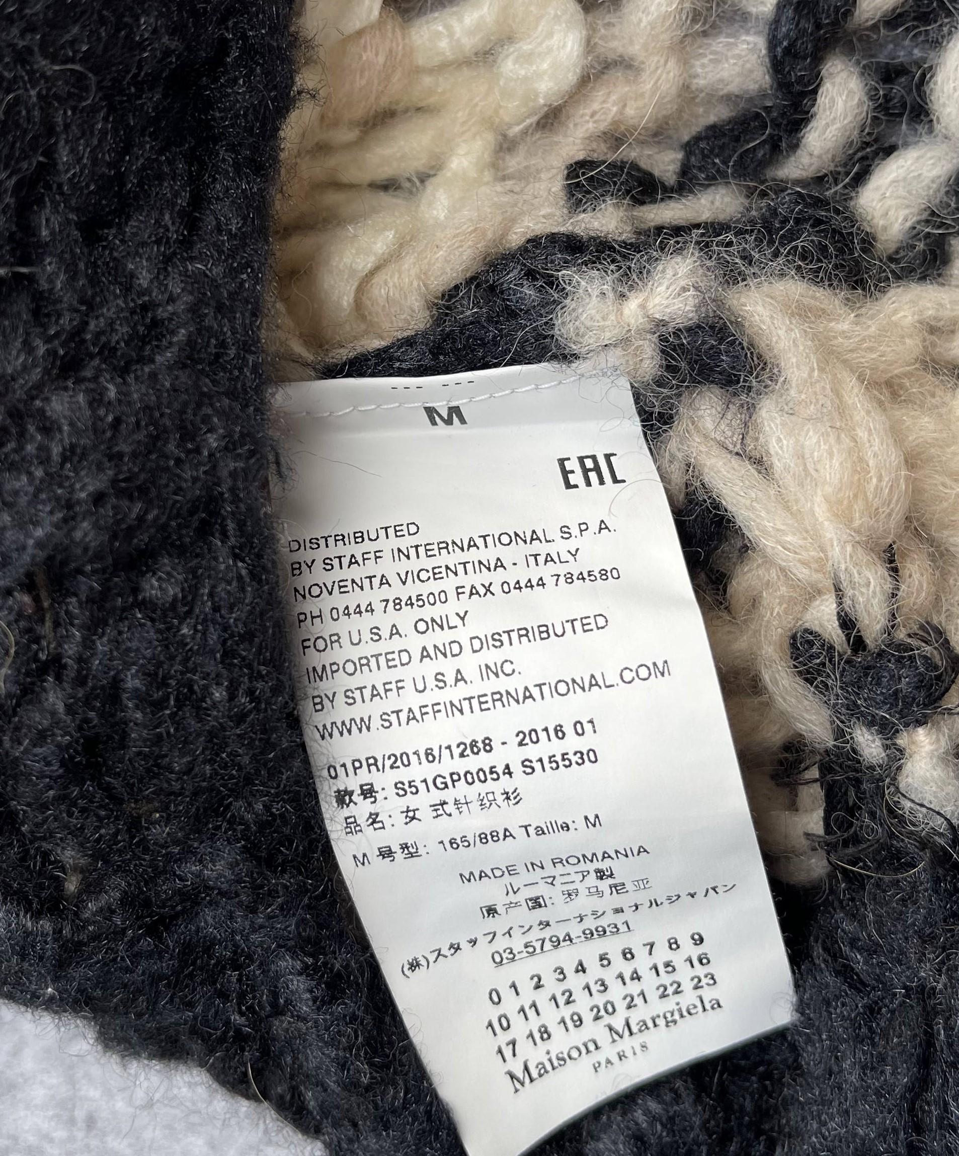 Maison Margiela Suéter Artesanal de Punto de Telaraña, Primavera Verano 2016 en venta 3
