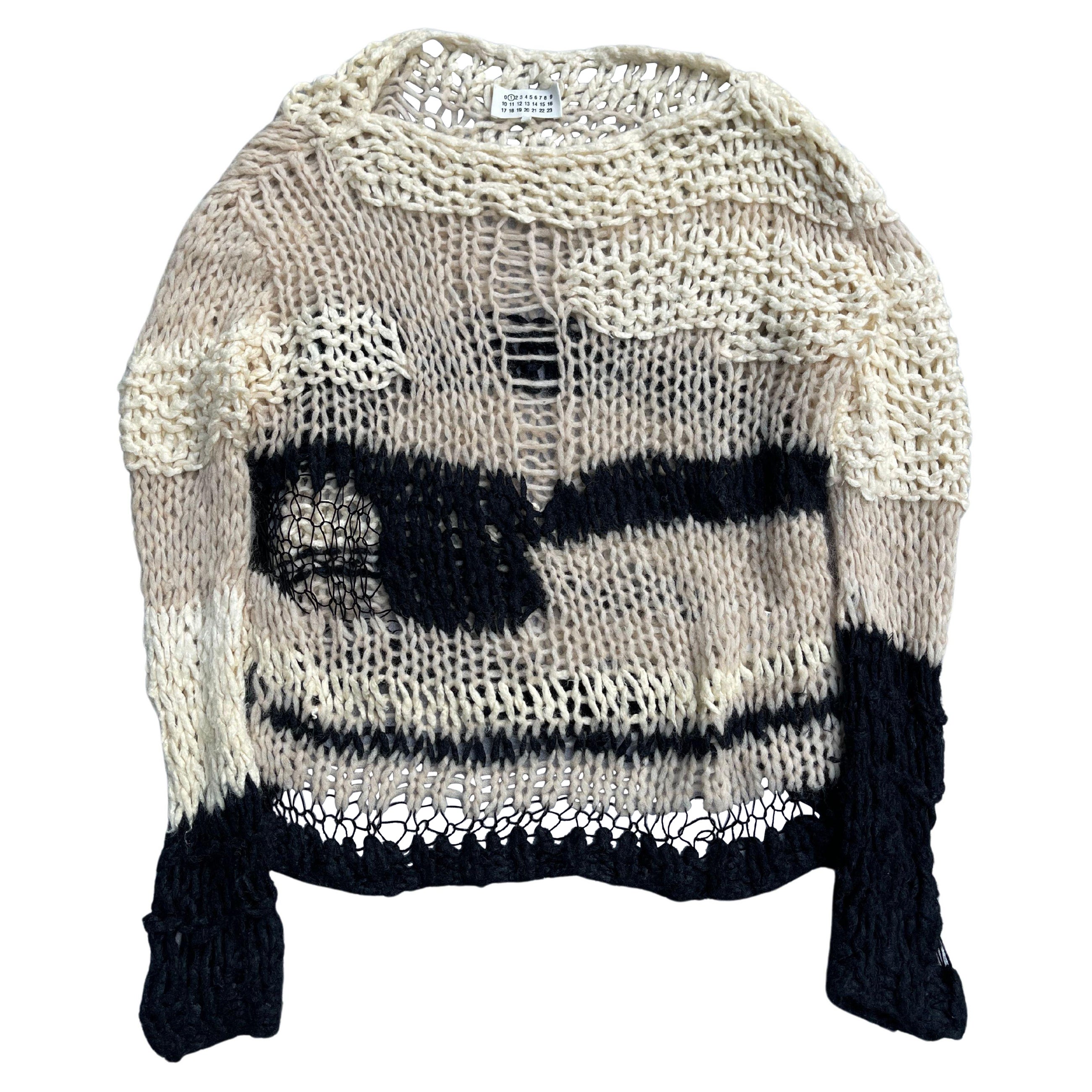 Maison Margiela Suéter Artesanal de Punto de Telaraña, Primavera Verano 2016 en venta