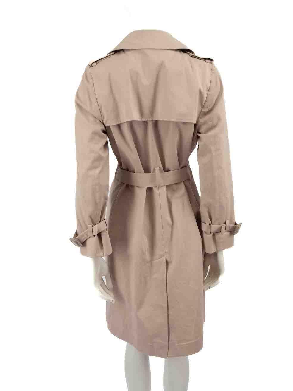 Maison Margiela Beige Double Breast Trench Coat Size M In Excellent Condition For Sale In London, GB