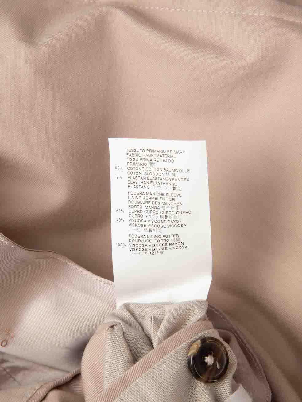 Women's Maison Margiela Beige Double Breast Trench Coat Size M For Sale