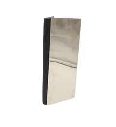 Maison Margiela black leather mirror clutch bag