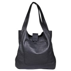 Maison Margiela Black Leather Tote Medium Bag
