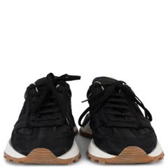 MAISON MARGIELA black nylon 50-50 LOW TOP Sneakers Shoes 38
