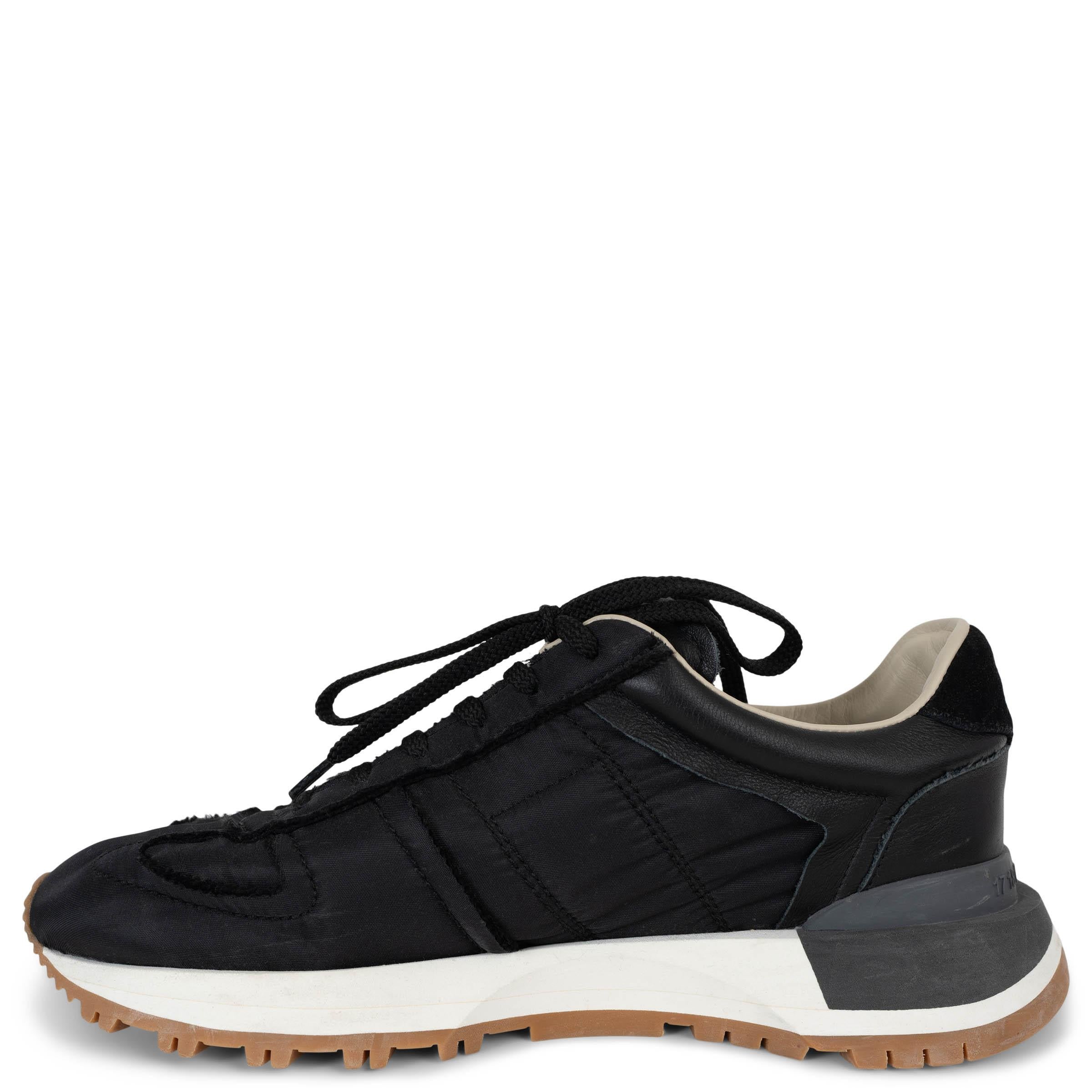 Black MAISON MARGIELA black nylon 50-50 LOW TOP Sneakers Shoes 38 For Sale