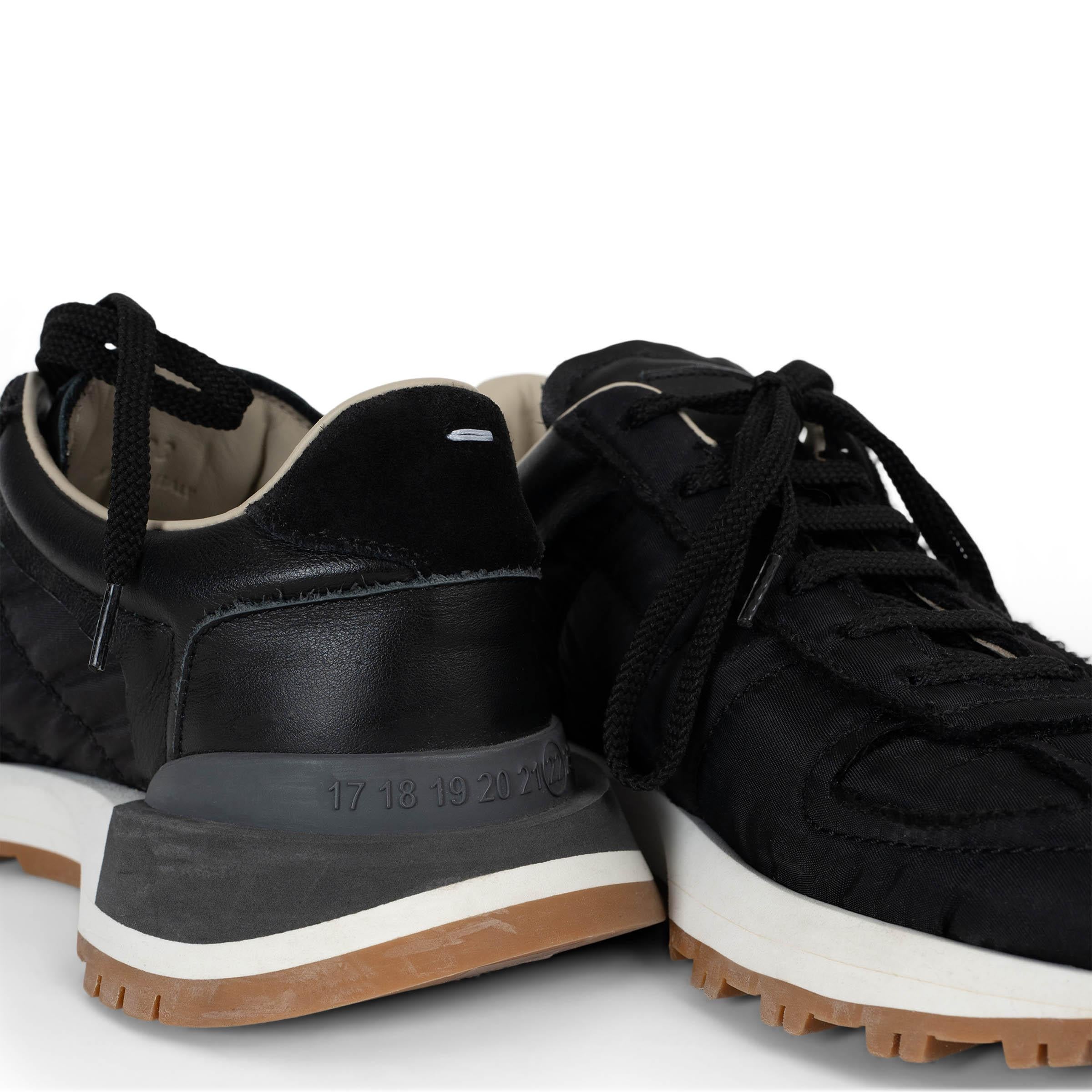 Women's MAISON MARGIELA black nylon 50-50 LOW TOP Sneakers Shoes 38 For Sale
