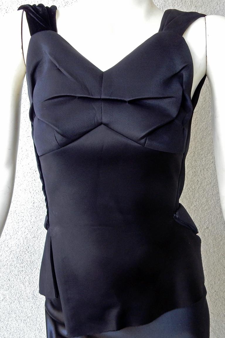 Maison Margiela Black Orchid Bias Gown with Open Back New! For Sale at ...