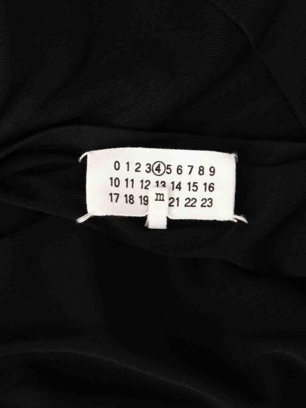 Maison Margiela Schwarzes durchsichtiges Oversize-T-Shirt Größe M im Angebot 1