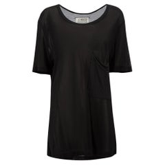 Maison Margiela Black Sheer Oversize T-Shirt Size M