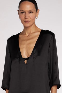 Maison Margiela Black Silk Dress 2010s