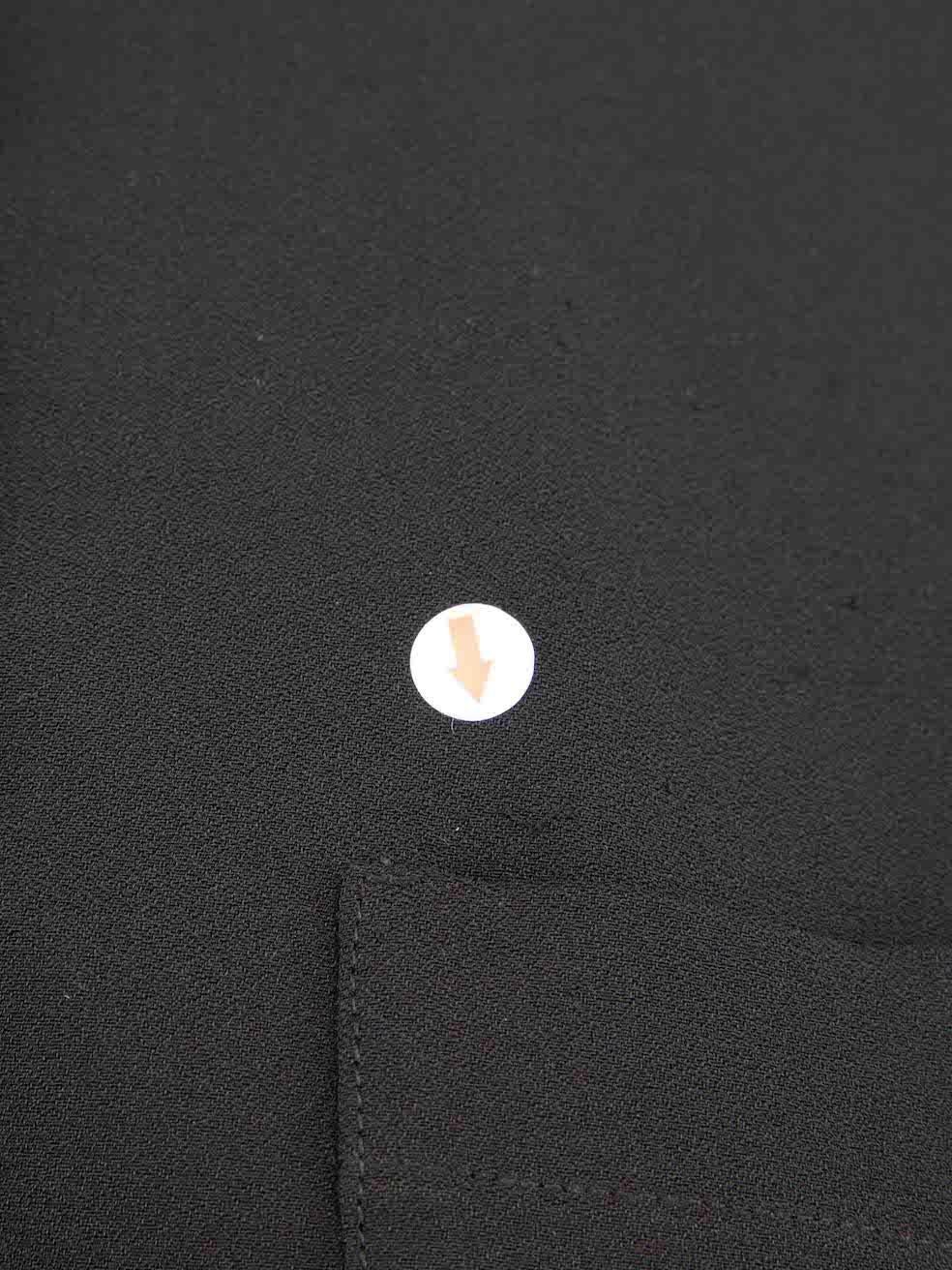Maison Margiela Black Strap Detail Buttoned Shirt Size S For Sale 1