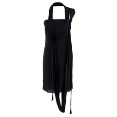 Used Maison Margiela Black Strappy Dress - Size US 4