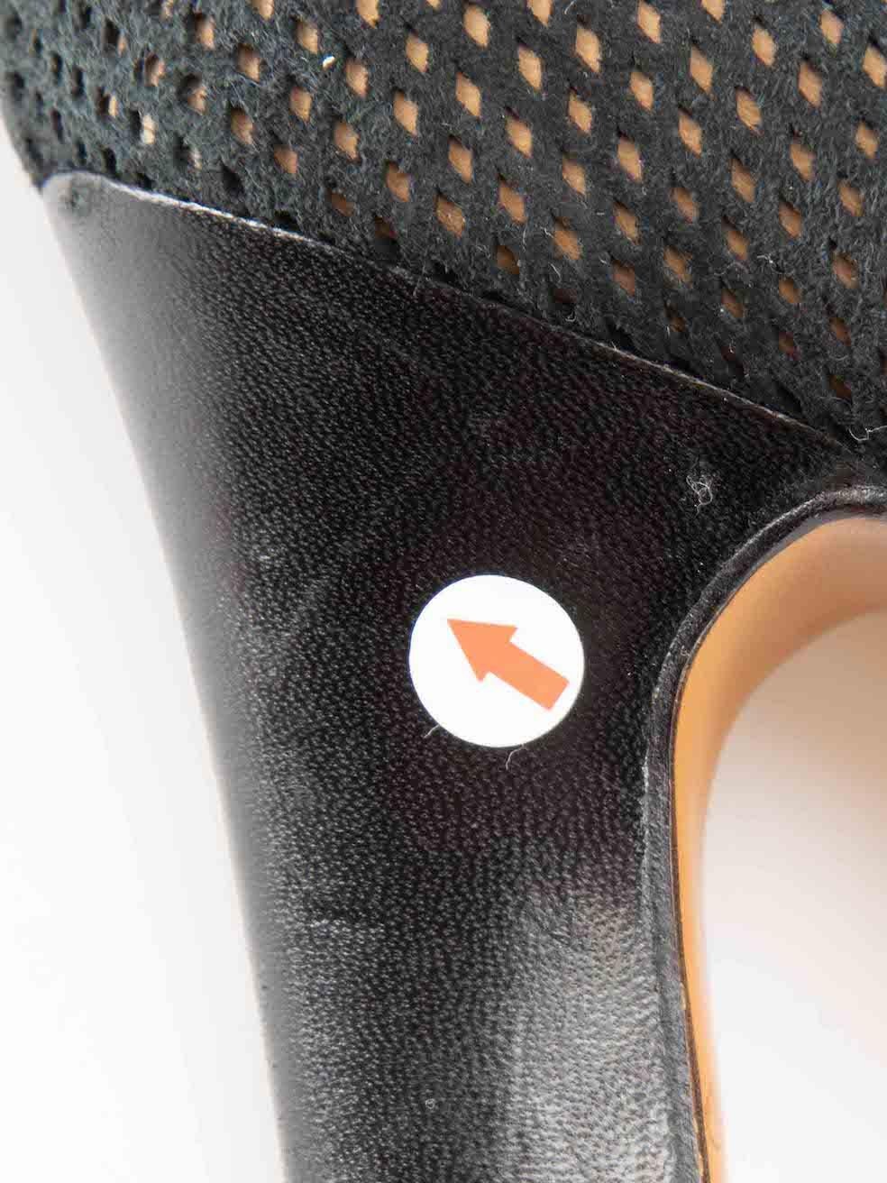Maison Margiela Schwarz Wildleder Mesh Stiefelette Größe IT 40 im Angebot 3