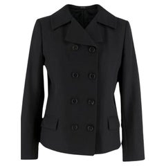 Maison Margiela Black Wool Double breasted Blazer