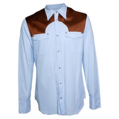 Maison Margiela, blue western shirt