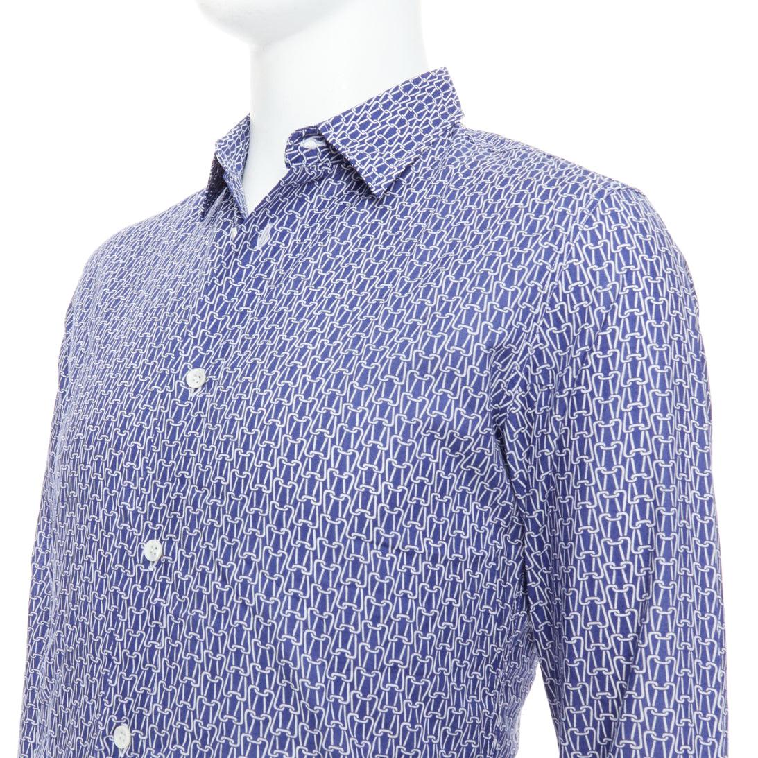 MAISON MARGIELA chemise imprimée en coton bleu blanc tricoté Sz 1 S
Référence : PRWU/A00153
Marque : Maison Maison Margiela
Matériau : Coton
Couleur : Bleu, Whiting
Motif : Abstrait
Fermeture : bouton
Détails supplémentaires : Signature 4 points au