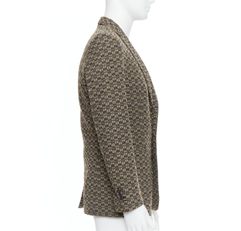 Maison MARGIELA giacca blazer a 3 tasche in tweed di lana marrone IT48 M. In condizioni ottime in vendita a Hong Kong, NT