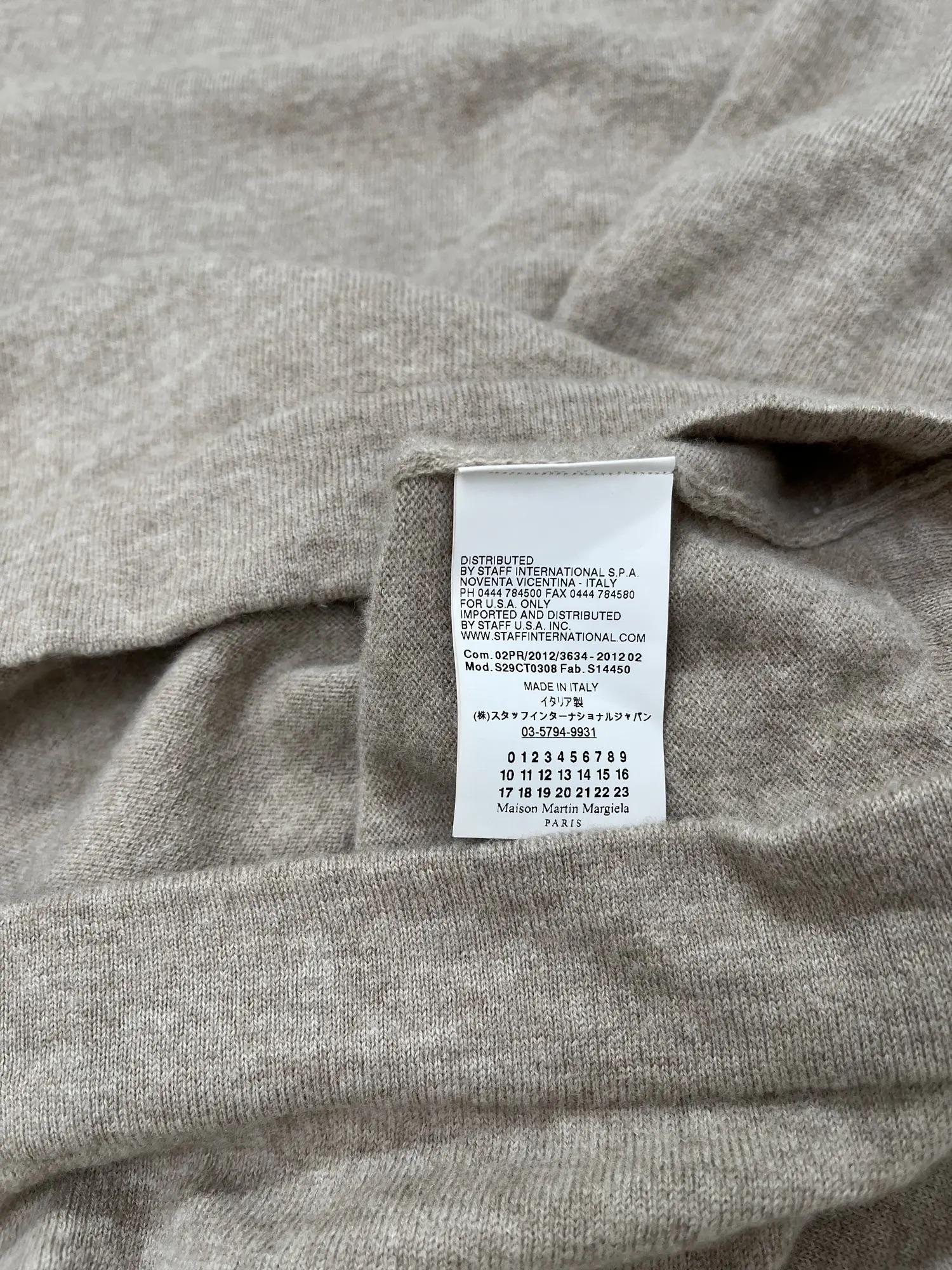 Maison Margiela by John Galliano F/W 2012 Robe à col roulé marron à fausses manches en vente 5