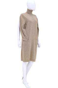 Maison Margiela by John Galliano F/W 2012 Fake Sleeves Brown Turtleneck Dress