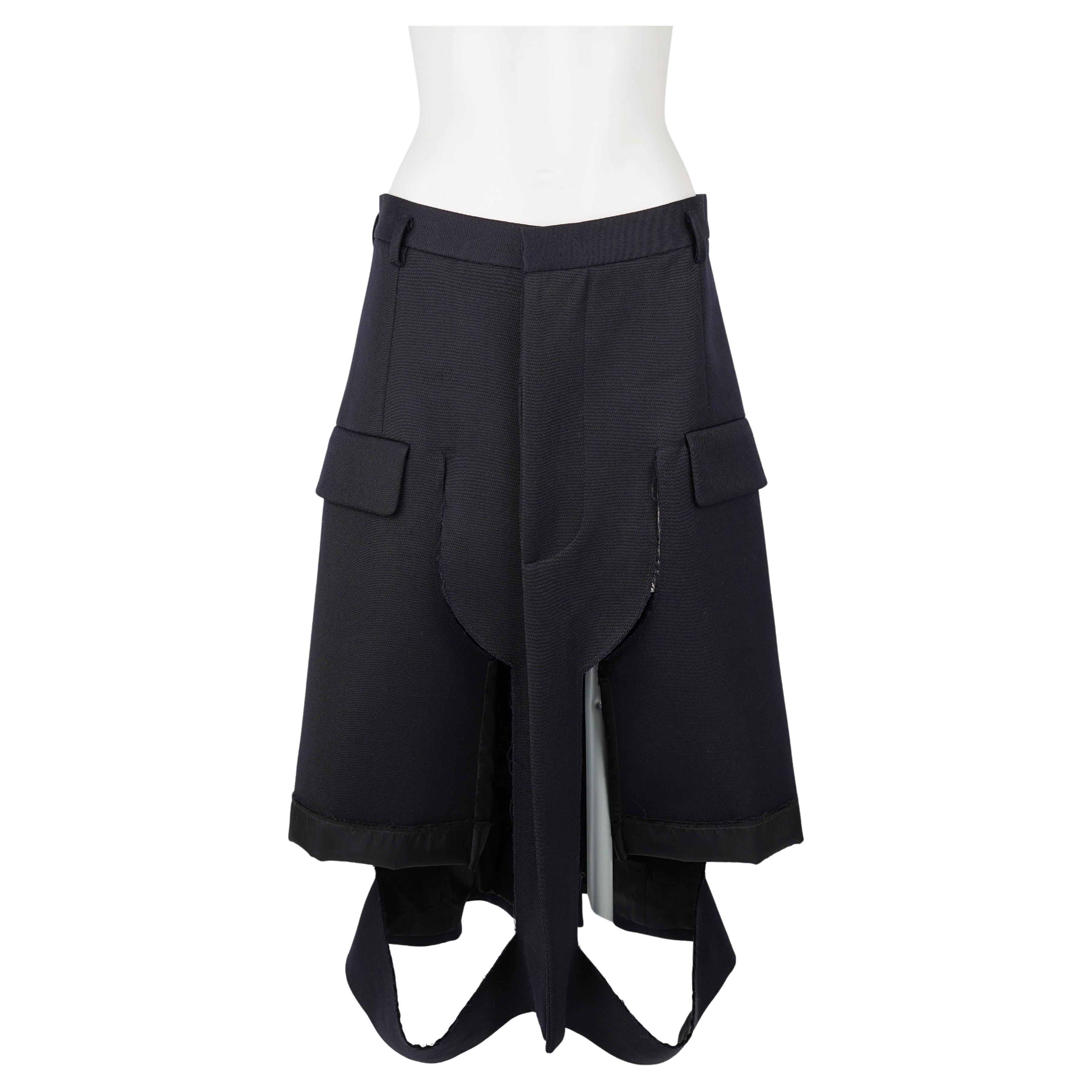 Maison Margiela by John Galliano Linie 10 Rock aus dekonstruierter Wolle, F/W 2020