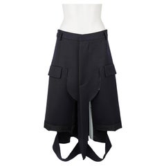 Maison Margiela by John Galliano Linie 10 Rock aus dekonstruierter Wolle, F/W 2020