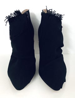 Maison Margiela Fringe Trimmed Ankle Boots