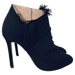 Maison Margiela Fringe Trimmed Ankle Boots