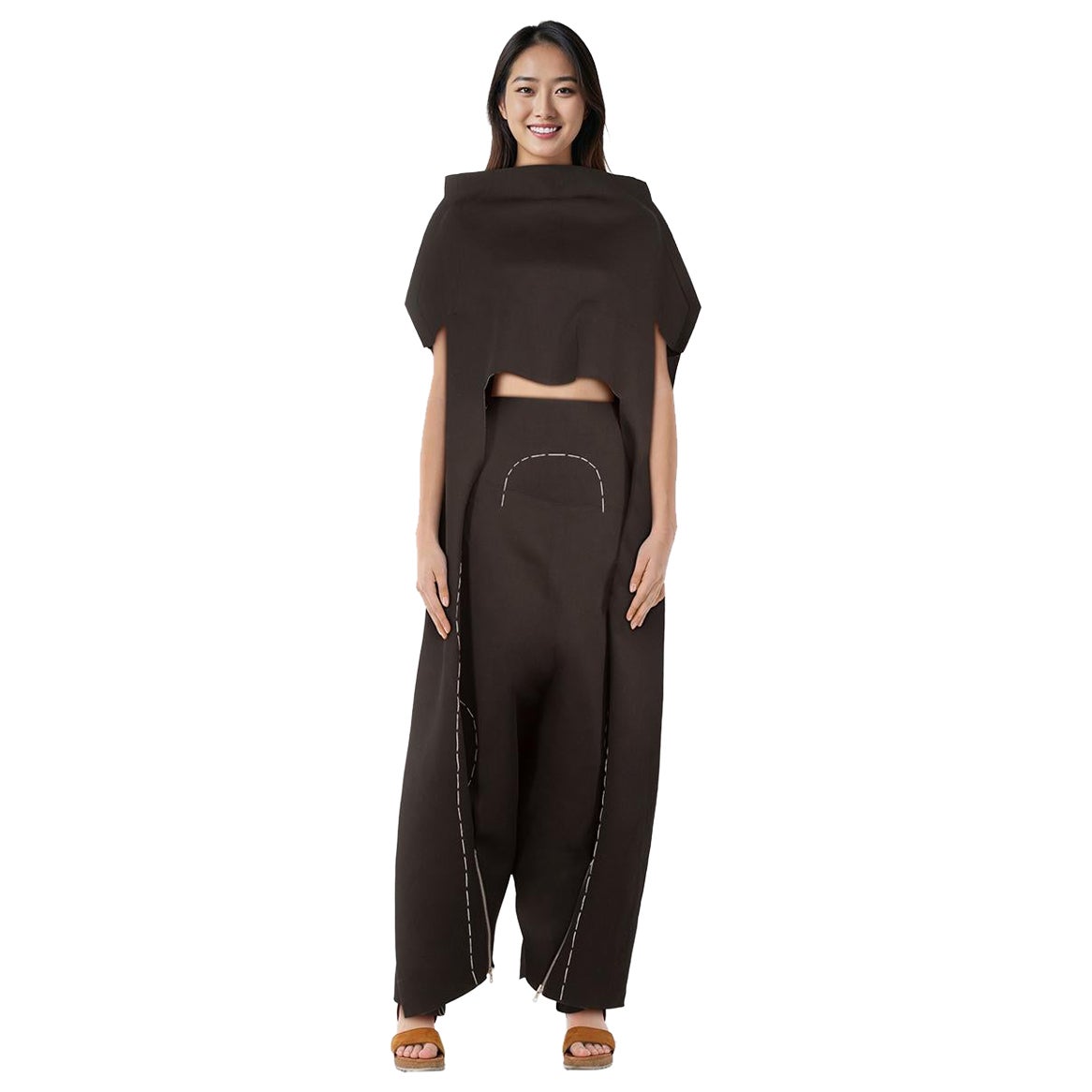 Maison Margiela FW19 Laufsteg Schwarz Jumpsuit Größe XXS im Angebot