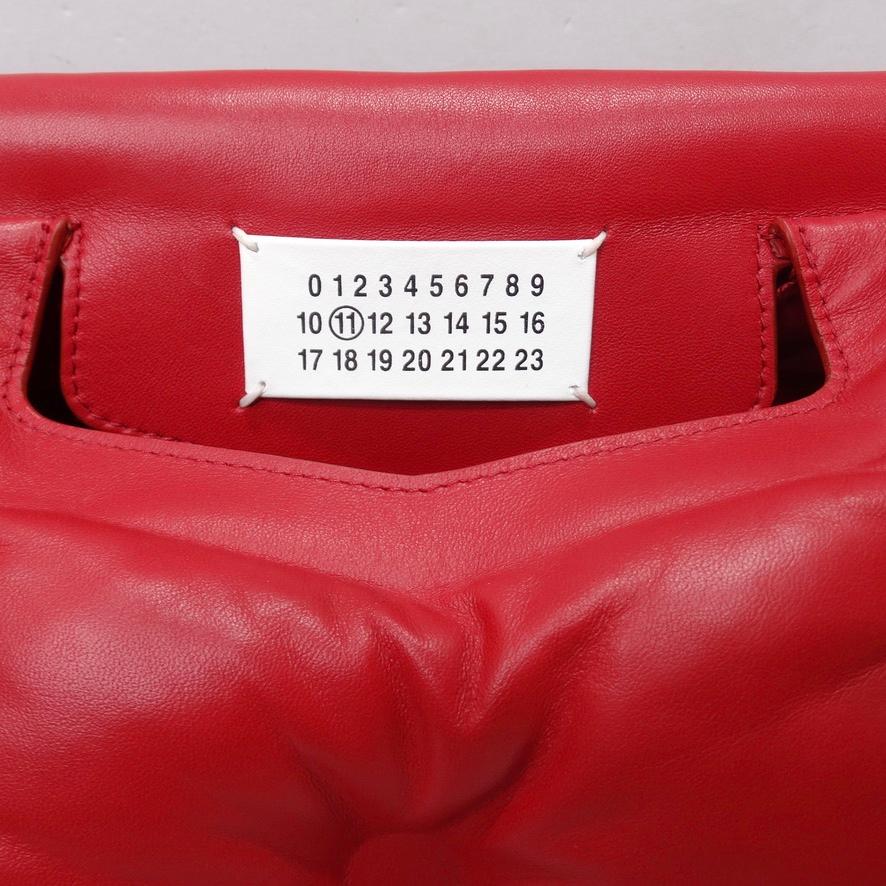 Red Maison Margiela Glam Sam Leather Shoulder Bag