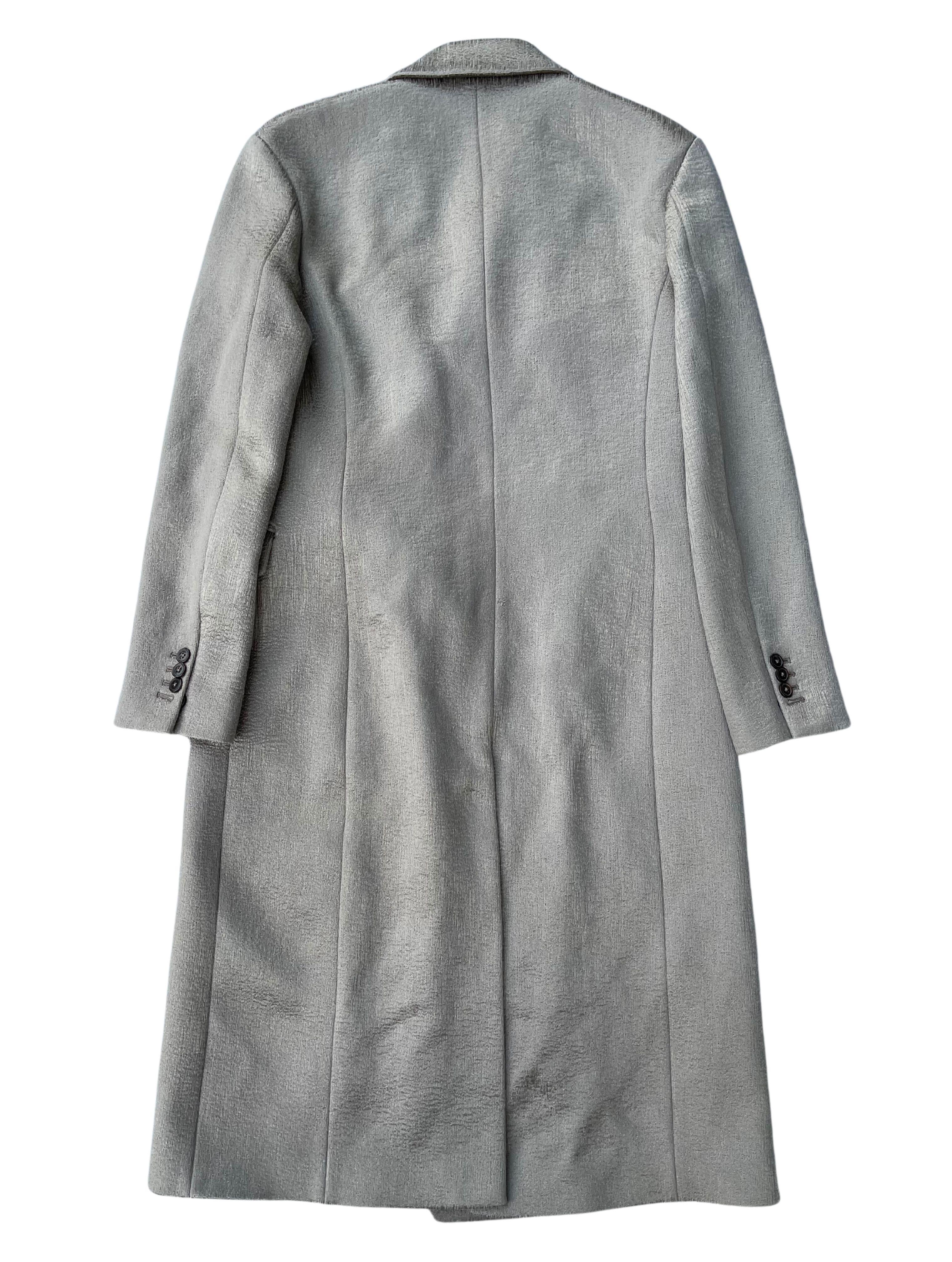 Gray Maison Margiela Glitter Lana Wool Overcoat, Autumn Winter 2016 For Sale