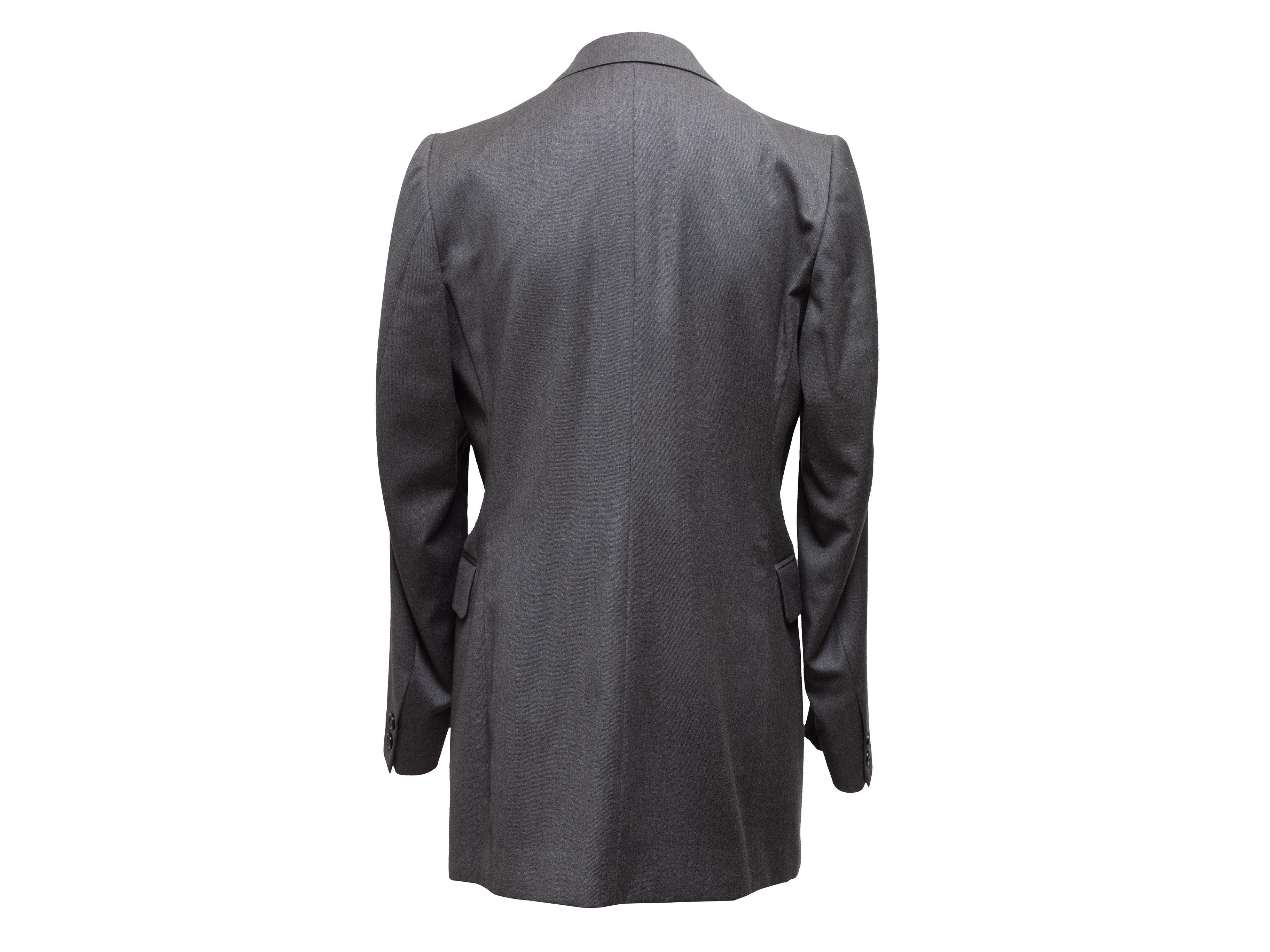 Maison Margiela Grey Longline Blazer 3