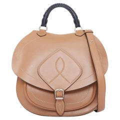 MAISON MARGIELA John Galliano convertible bag-slide brown leather saddle bag