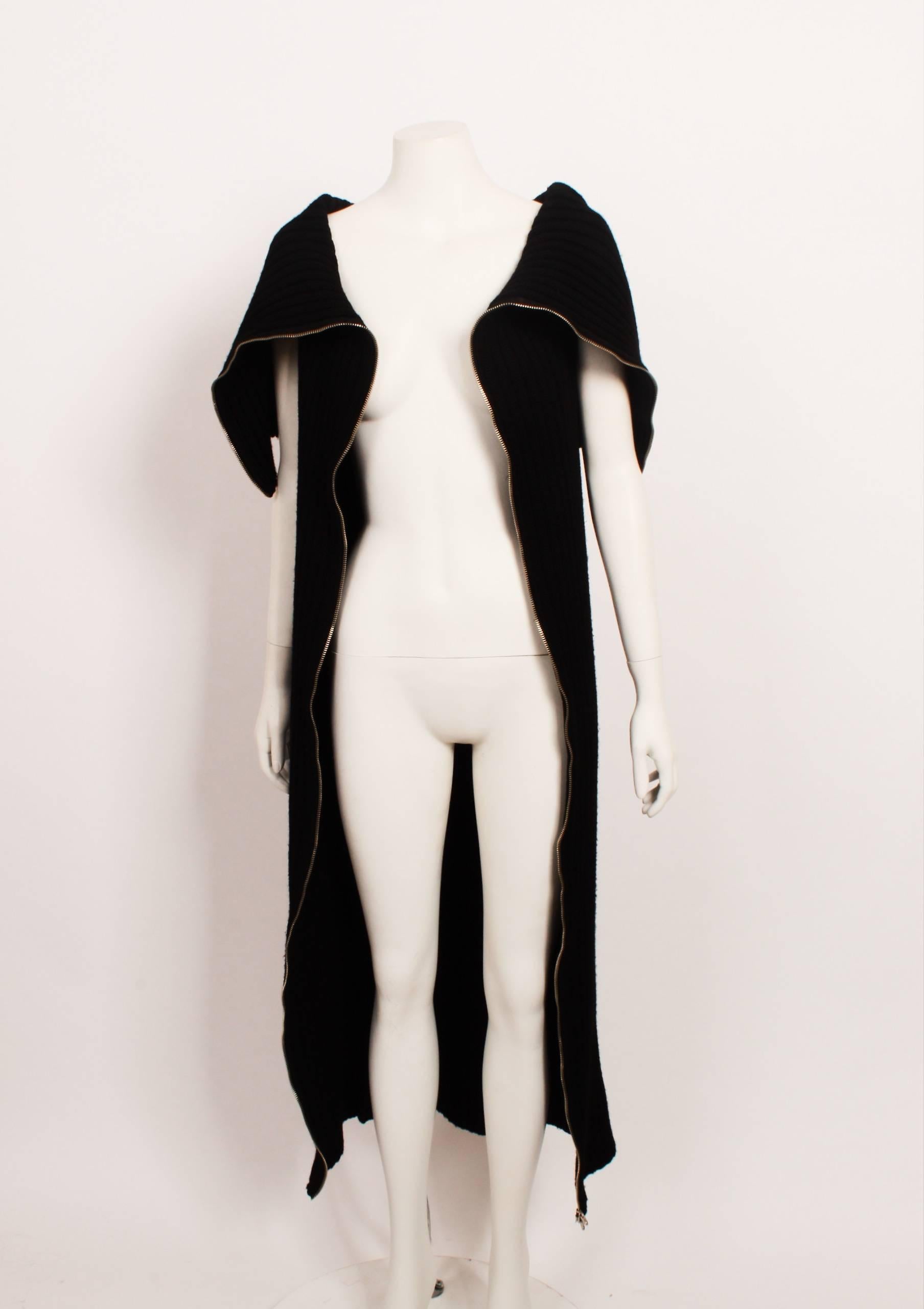 Maison Margiela Knit Zipper Dress In Excellent Condition For Sale In Melbourne, Victoria