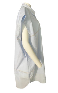 Maison Margiela Light Blue Button Down Dress, Size XS