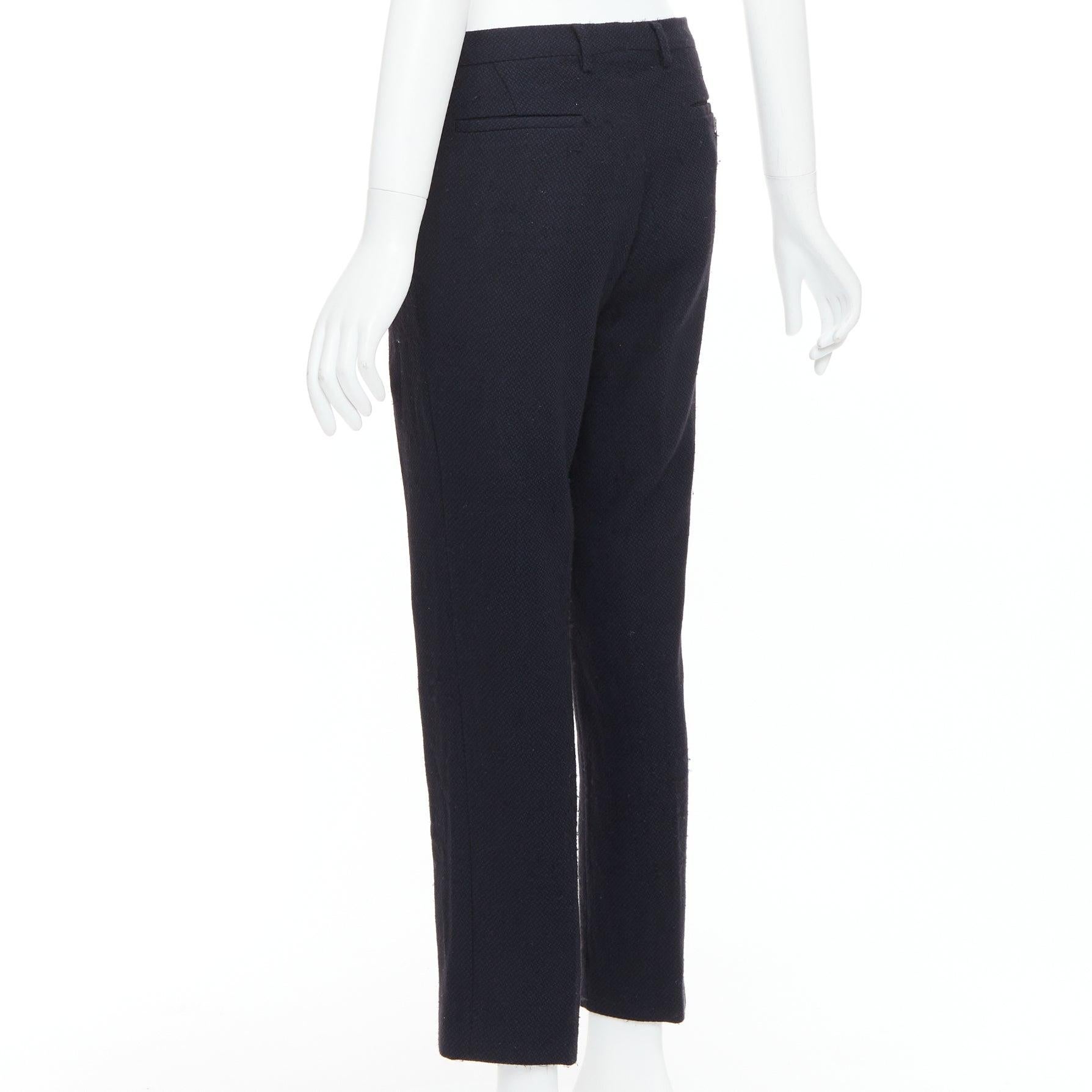 MAISON MARGIELA Linea 14 pantaloni affusolati in lana navy IT48 M. in vendita 1