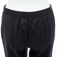 MAISON MARGIELA Line 4 grey 100% wool 4 stitch back tapered pants FR42 XL