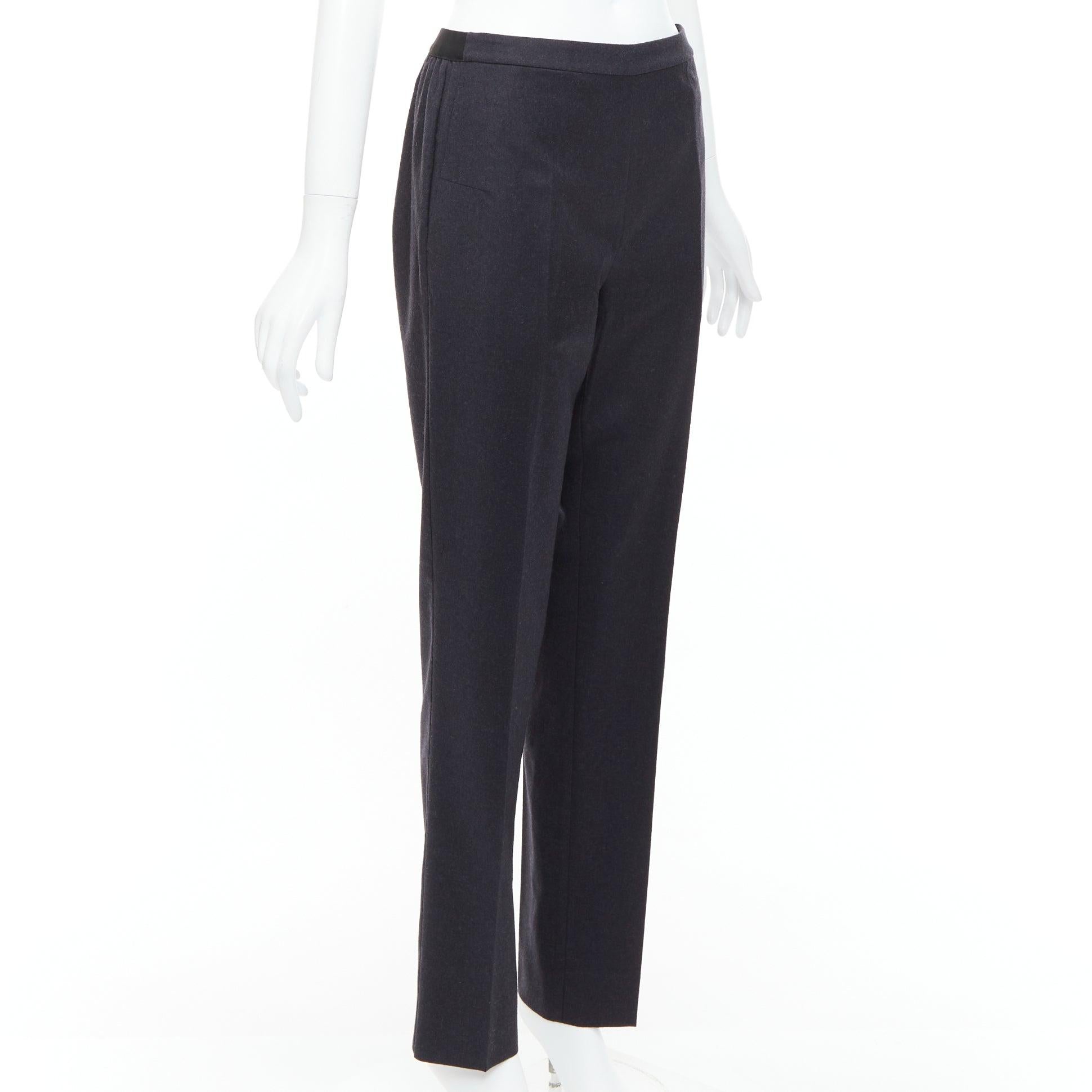 Noir MAISON MARGIELA Line 4 gris 100 % laine pantalon effilé à 4 points au dos FR42 XL en vente