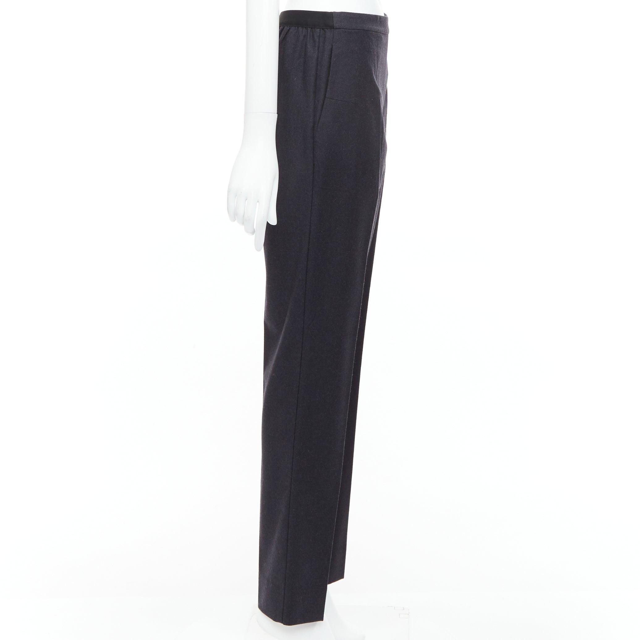 MAISON MARGIELA Line 4 gris 100 % laine pantalon effilé à 4 points au dos FR42 XL Excellent état - En vente à Hong Kong, NT