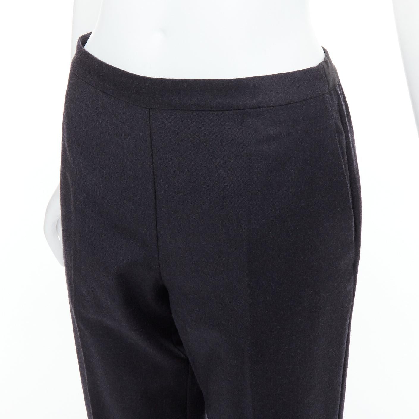 MAISON MARGIELA Line 4 gris 100 % laine pantalon effilé à 4 points au dos FR42 XL en vente 2