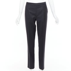 MAISON MARGIELA Line 4 grey 100% wool 4 stitch back tapered pants FR42 XL
