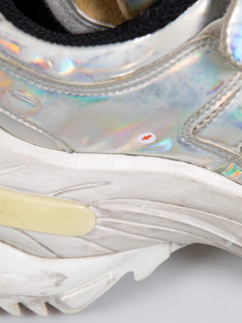 Maison Margiela Metallic Patent Retro Fit Deconstructed Trainers Size IT 40 For Sale 5