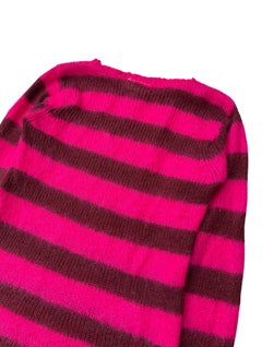 Maison Margiela Miss Deanna Mohair Striped Sweater, Early 2000's