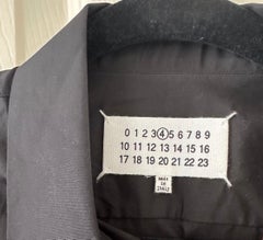 Maison Margiela MM4 Black Tie-up Shirt IT 38 US 2 Deconstructed Mandarin Style