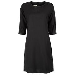 Maison Margiela MM6 Robe droite à empiècements noirs, taille M