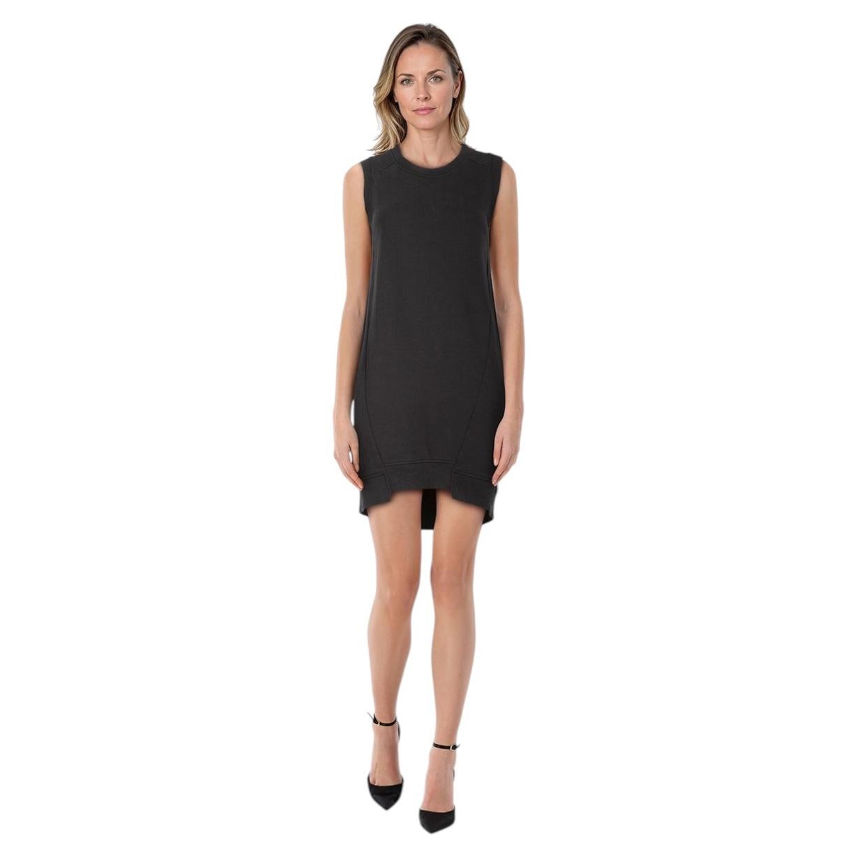 Maison Margiela MM6 Black Sleeveless Mini Dress Size XS